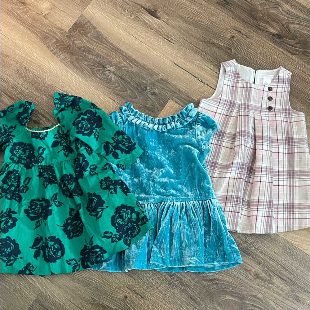 Janie and Jack Bundle of dresses 12-18 months